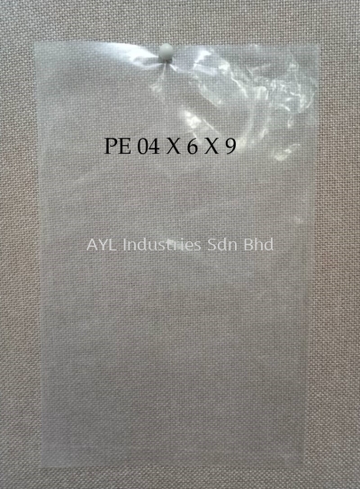 PE PLASTIK BAG 04 X 6 X 9