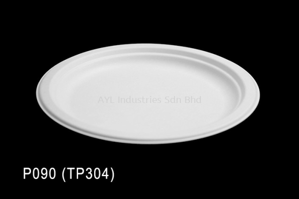 TAGE BAGASSE ROUND PLATE (P090 (TP304) (8.6''INCH) (221 X 17 )(50 PCS X 4 = 200 PCS)