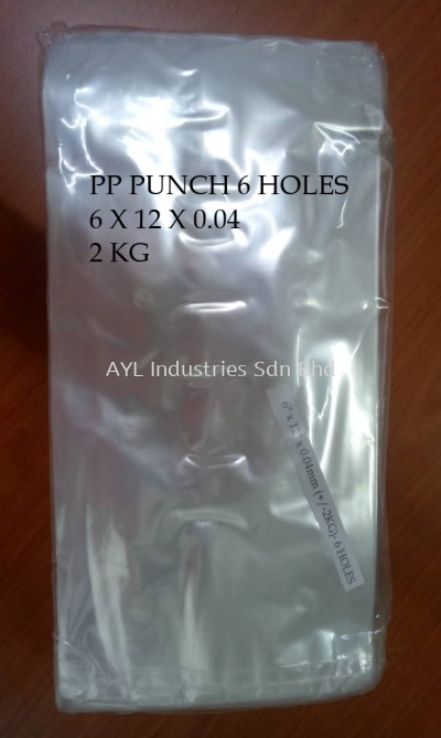 PP PUNCH 6 HOLES (6 X 12 X0.04) (2KG)
