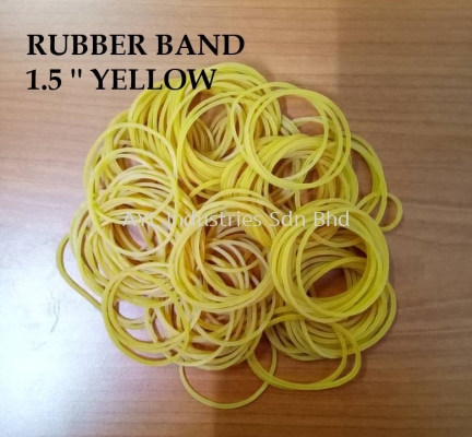 1.5''INCH RUBBER BAND (YELLOW) 500G
