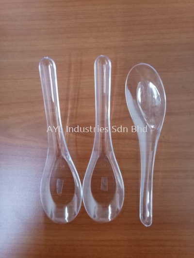 CAP BUNGA RAYA CRYSTAL CHINESE SPOON  5'INCH (50 PCS X 40 PKTS)