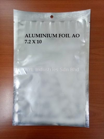 ALUMINIUM FOIL ZIPPER BAG AO 7.2X10