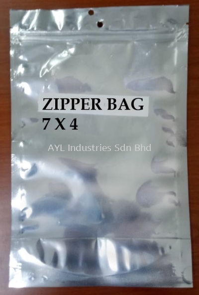 ALUMINIUM ZIPPER BAG (7x4)a