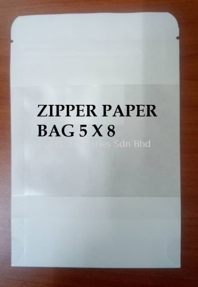 ZIPPER PAPER BAG (5X8)