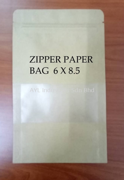 ZIPPER PAPER BAG (6X8.5)