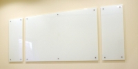 Tempered glass writing board on wall in Meeting Room Wall Mounted Writing Board / White Board