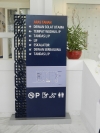 Directional sign-aluminium box up with 2K painting and 3D lettering acrylic die cut Free Standing & Directional Signage