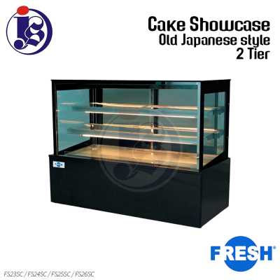 FRESH 2 Tier Cake Showcase - Old Japanese-style - FS23SC / FS24SC / FS25SC / FS26SC