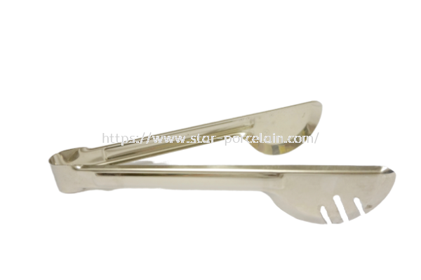 9" S/Steel Food Tong (Semicircle)    