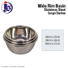 Multi Purpose Stainless Steel Basin (Large) 36cm / 38cm / 40cm Basin Food Storage