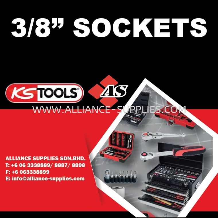 KS TOOLS 3/8" Sockets KS TOOLS 3/8" Sockets KS TOOLS Sockets & Operating Tools KS TOOLS