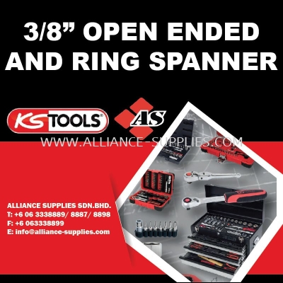 KS TOOLS 3/8" Open-Ended & Ring Spanner