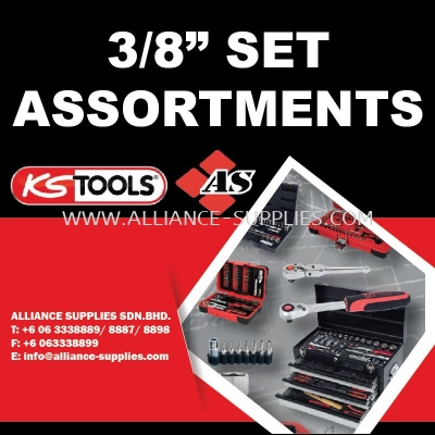 KS TOOLS 3/8" Set Assortments