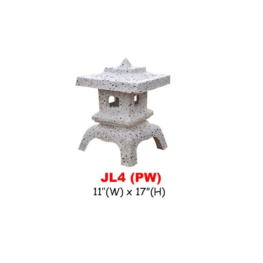 JL4 11"(W) X 17"(H) Lampu Batu Gaya Jepun Seni Batu & Contoh Pilihan Corak Warna  Carta Pilihan Warna Corak