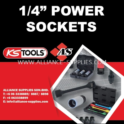  KS TOOLS 1/4" Power Sockets