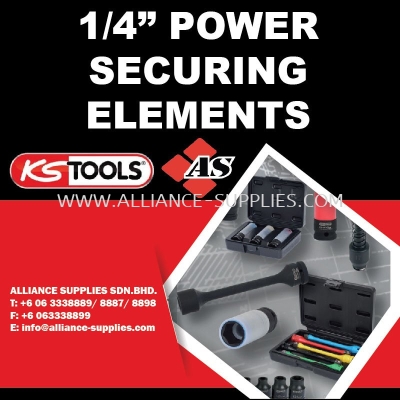 KS TOOLS 1/4" Power Securing Elements