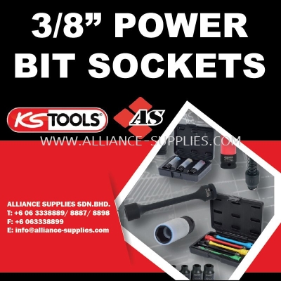 KS TOOLS 3/8" Power Bit Sockets