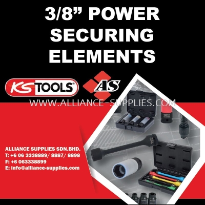 KS TOOLS 3/8" Power Securing Elements