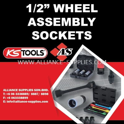 KS TOOLS 1/2" Wheel Assembly Sockets