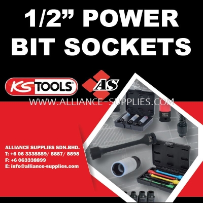 KS TOOLS 1/2" Power Bit Sockets