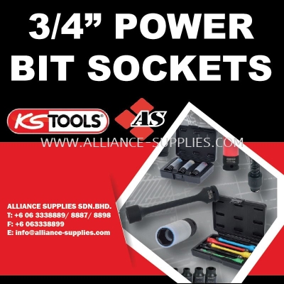 KS TOOLS 3/4" Power Bit Sockets