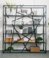 American Iron Multi - Storey Bookcase Rack & Shelves / Hall divider Storage Rack & Shelves Home & Living