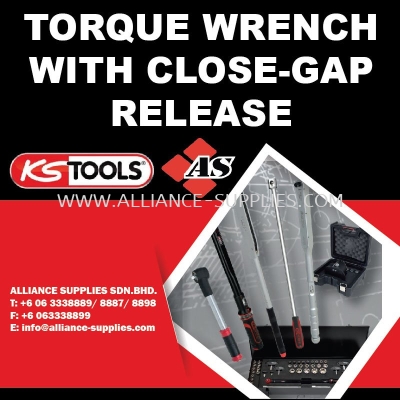KS TOOLS Torque Wrench with Close-Gap Release