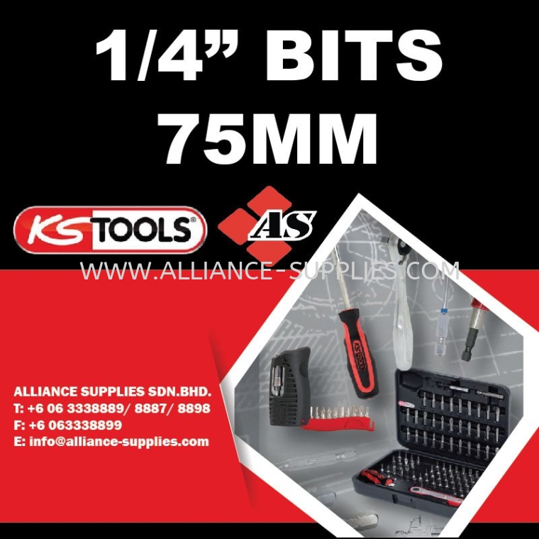 KS TOOLS 1/4" Bits 75mm KS TOOLS 1/4" Bits 75mm KS TOOLS Bits KS TOOLS