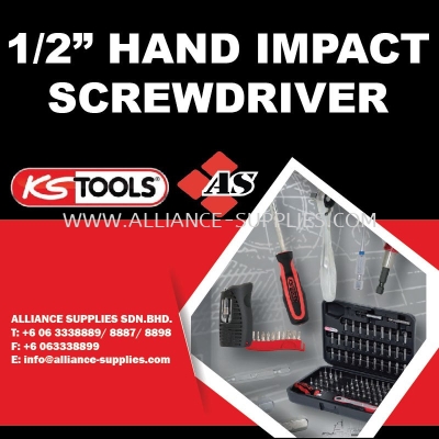 KS TOOLS 1/2" Hand Impact Screwdriver