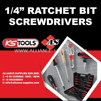 1/4" Ratchet Bit Screwdrivers