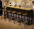 Dante 5.0cm Thickness Solid Rubber Wood Bar Table Bar Table & Stool Kitchen & Dining