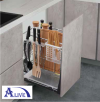 MULTI FUNCTION THREE LAYERS PULL OUT BASKET (SUS304) (TYPE 1) Base Cabinets Platinum SUS304 Kitchen Cabinet Basket & Hardware