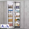 SIDE LARGE TALL UNIT WITH SOFT CLOSING SLIDE (SUS304) Tall Cabinets Platinum SUS304 Kitchen Cabinet Basket & Hardware