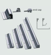 ALUMINIUM PANEL & END CAP Kitchen Aluminium Railing System Kitchen Cabinet Basket & Hardware