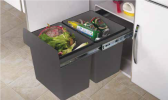 BOTTOM MOUNTED BIN WITH SOFT CLOSING SLIDE (TYPE 2) Kitchen Duster Bin Kitchen Cabinet Basket & Hardware