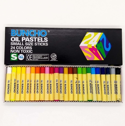 Buncho Oil Pastels 24 Colors