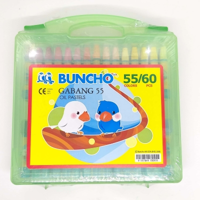 Buncho Gabang Oil Pastels 55 Colors 60 Pcs