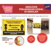 Poster Media Amalkan Penjarakan Sosial Di Sekolah PK1029M/PK1030M (4 Unit) COVID-19