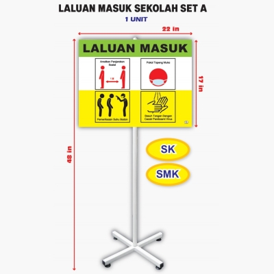 i Notice Board Laluan Masuk Sekolah Set A PSS1339 SK/SMK