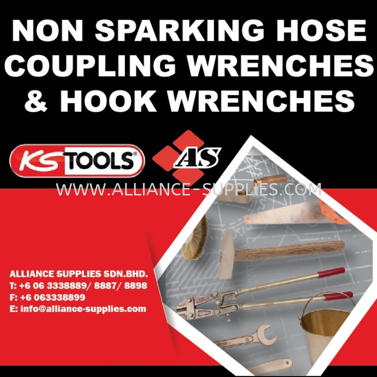 KS TOOLS Non Sparking Hose Coupling Wrenches & Hook Wrenches KS TOOLS Non-Sparking Hose Coupling Wrenches & Hook Wrenches KS TOOLS Non-Sparking Tools KS TOOLS