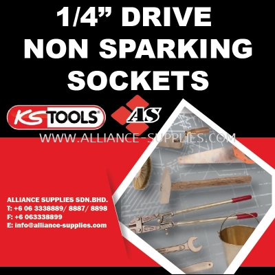 KS TOOLS 1/4" Drive Non Sparking Sockets