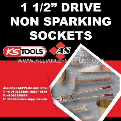 KS TOOLS 1 1/2" Drive Non Sparking Sockets