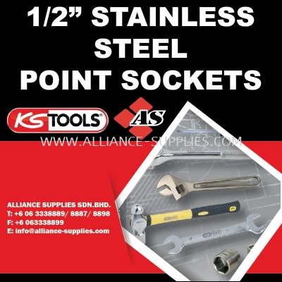 1/2" Stainless Steel Point Sockets