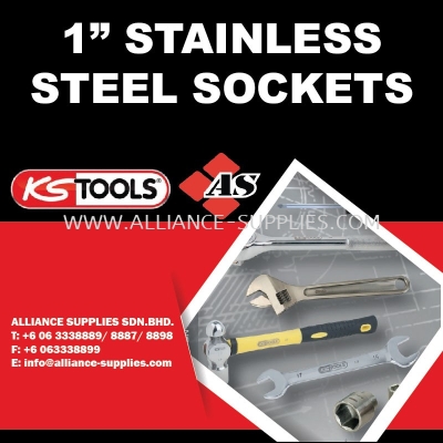 KS TOOLS 1" Stainless Steel Sockets