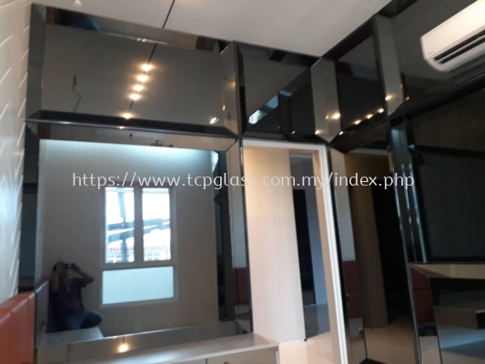 Pattern + Joint Mirror - 6mm Thk Grey Tinted Mirror