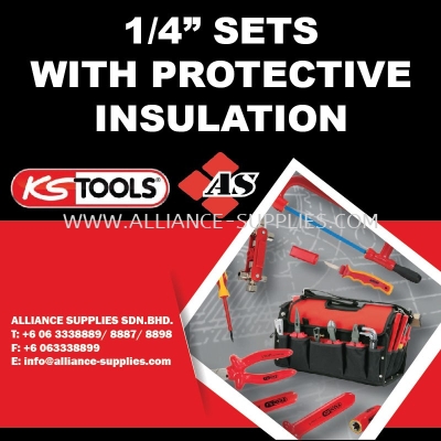 KS TOOLS 1/4" Sets with Protective Insulation