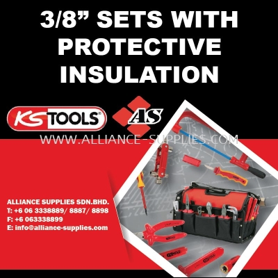 KS TOOLS 3/8" Sets with Protective Insulation