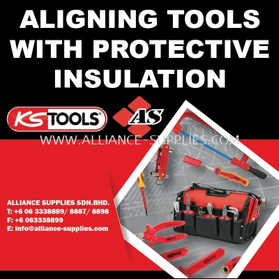 KS TOOLS Aligning Tools with Protective Insulation