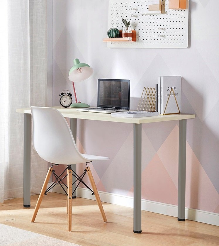 Simple Office Furniture Study Table - White Office Table ...