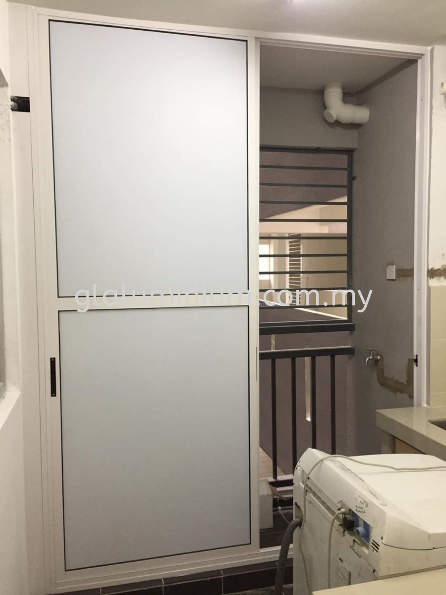 Two Panels Sliding Door Puchong Damai Pj Selangor Malaysia Kuala Lumpur Kl Cheras Supplier Installation Supply Supplies Gl Glass Aluminium Trading
